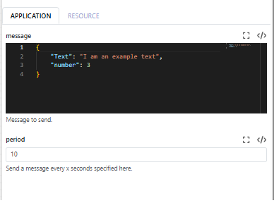 application-variable