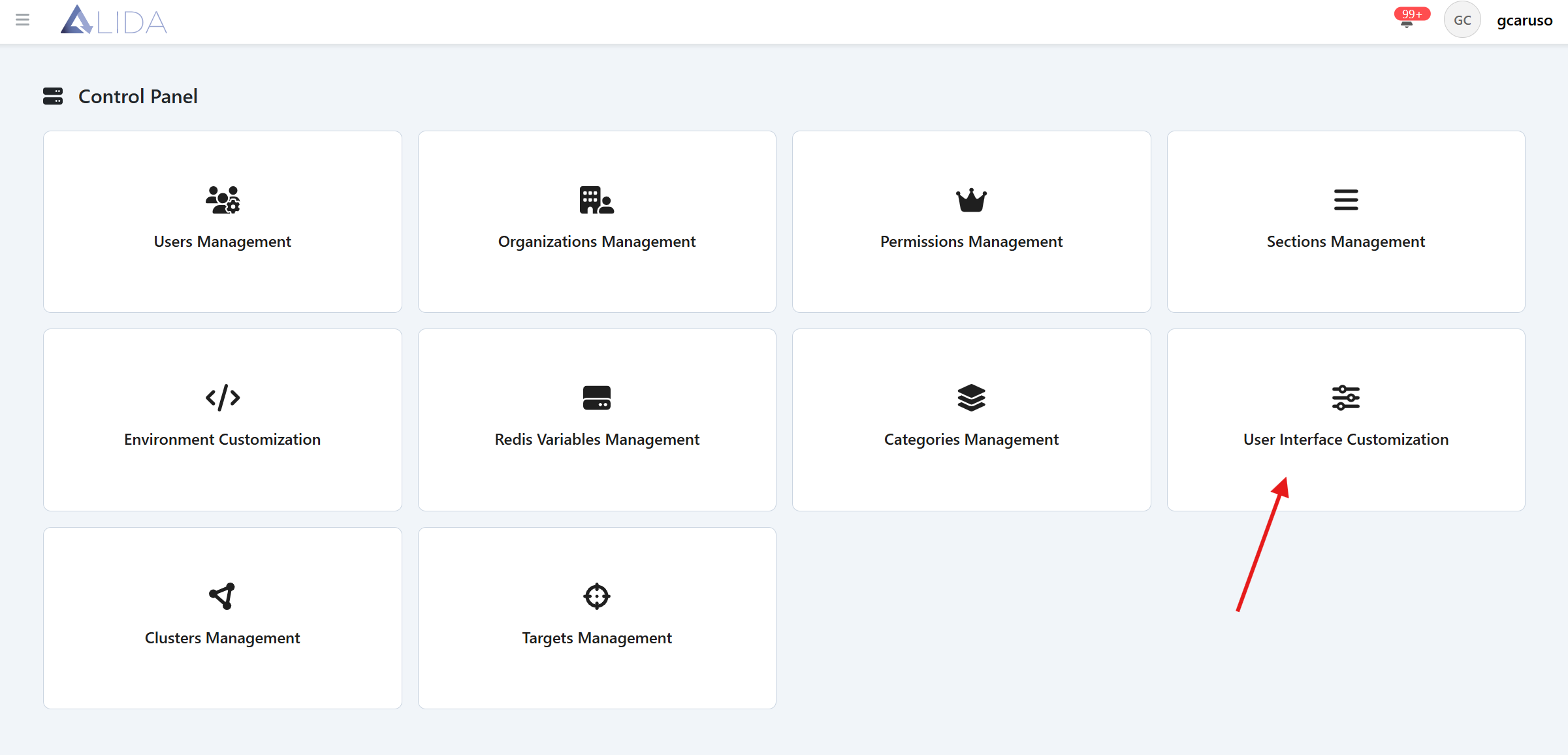 control-panel-page-with-ui-customization-highlighted