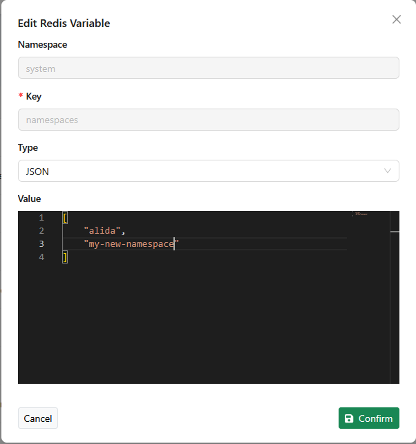 edit-namespaces-redis-variable-panel