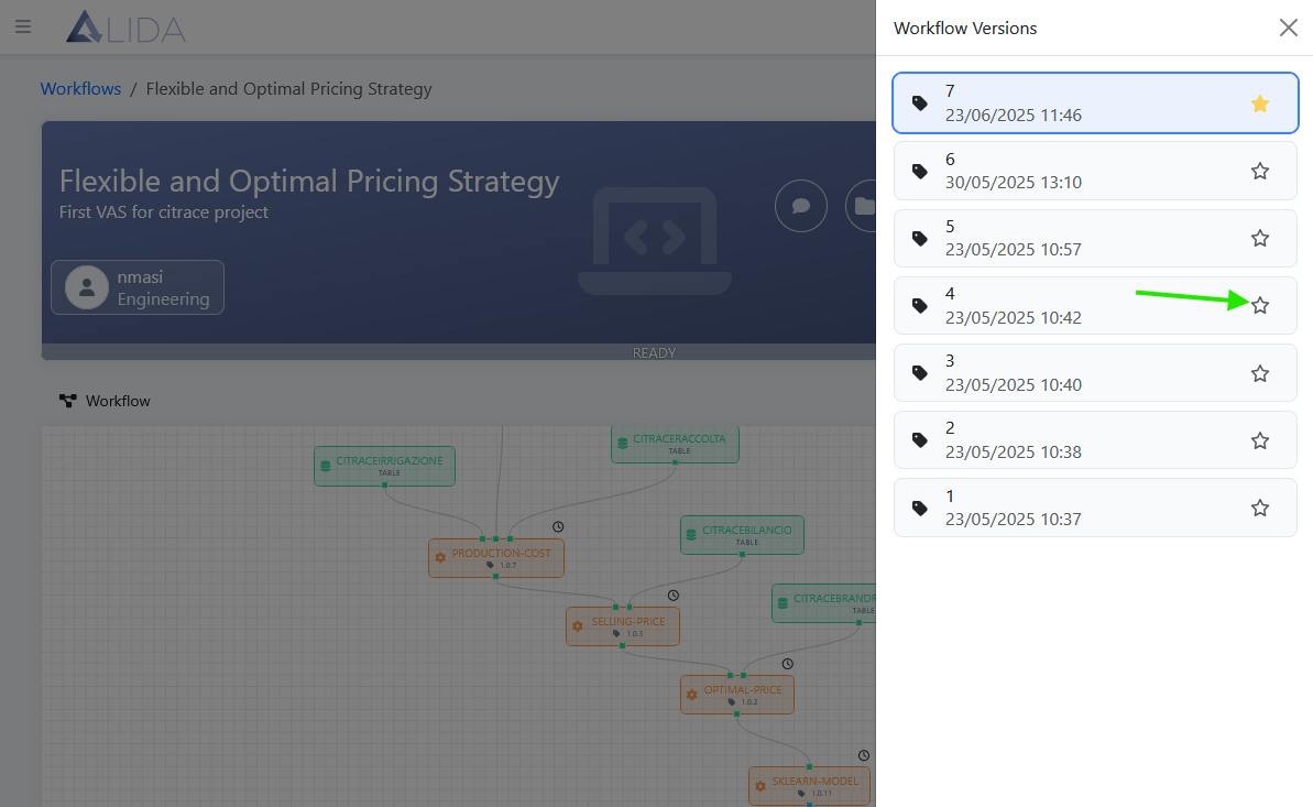 workflow-details-page-with-versions-list-and-star-button-highlighted