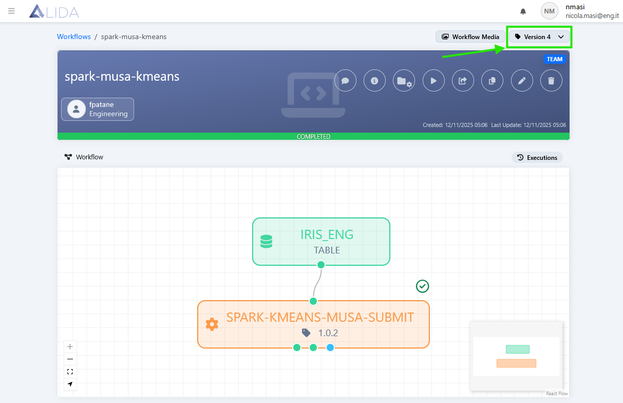 workflow-version-selector